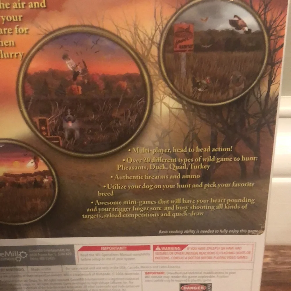 Wii l NEW Pheasants Forever Wingshooter